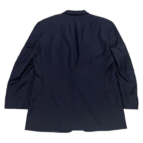 Burberry London VINTAGE Luxury Designer Navy Blue Blazer Sport Jacket - Mens 44R - Picture 4 of 4